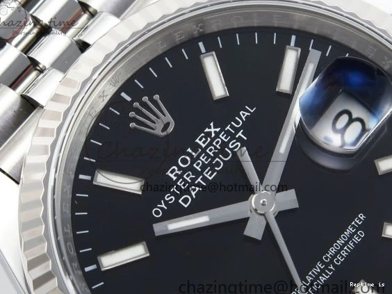 0105 DateJust 36 126234 APF 1:1 Best Edition 904L Steel Black Sitck Dial on SS Jubilee Bracelet VR UrbanStyle 1584
